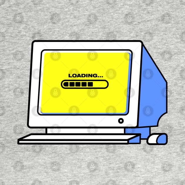 Loading old PC vintage Video games Retro gaming by Tanguy44